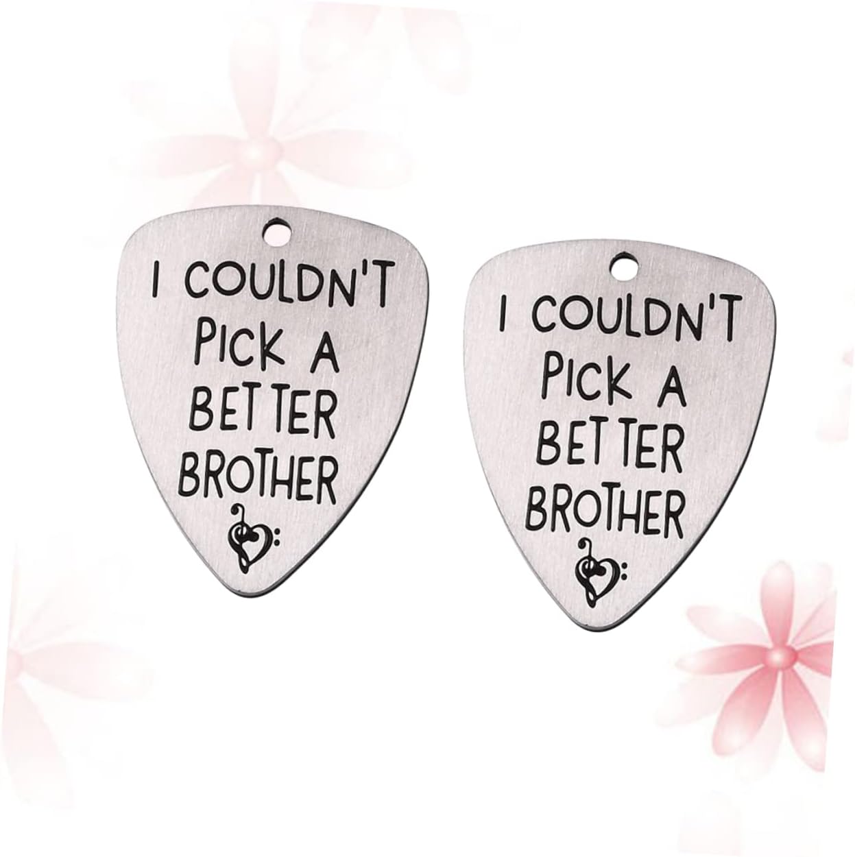 Titanium Steel Guitar Plectrum Pick 2pcs Silver Portable image 2