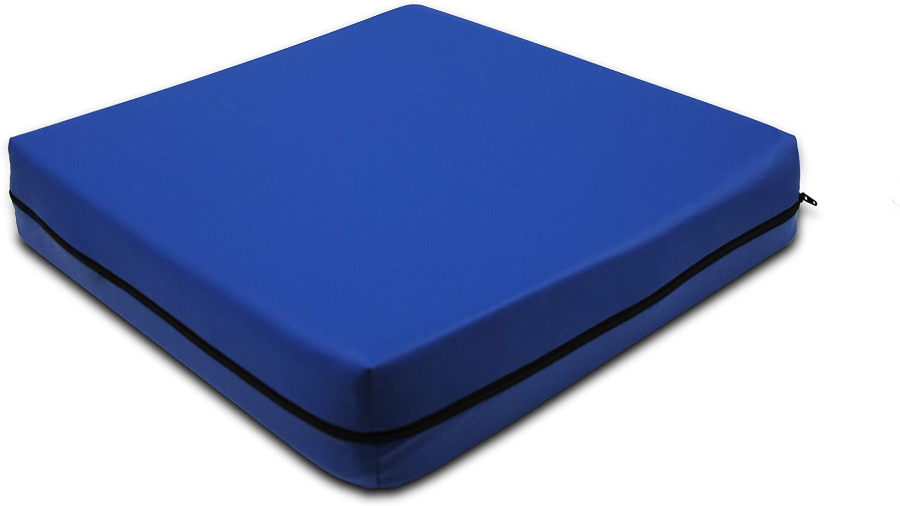 Pepe - Wheelchair Cushions for Sitting (16.5"x16.5"x3.14"), Coccyx, Orthopedic Sciatica Pain Relief, Blue Memory Foam - Made in Europe