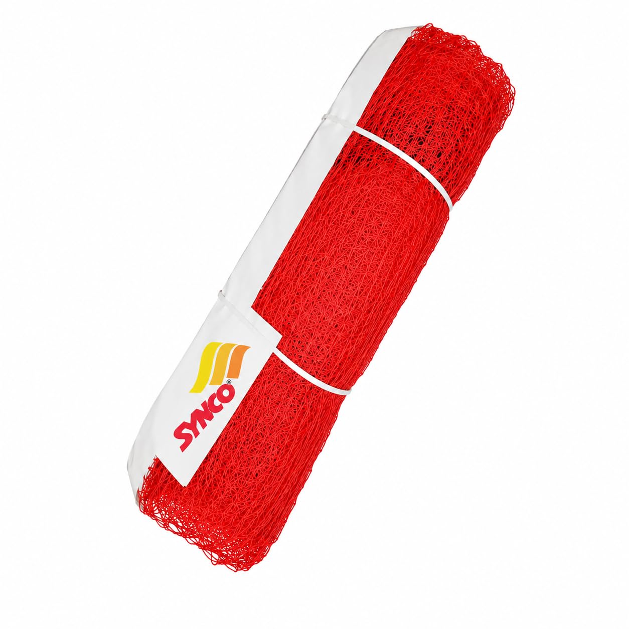 Synco Badminton Net | Indoor & Outdoor Net | Tape 4 Sided | 20 x 2.5 ft Nylon net (Red) Eco-image-25