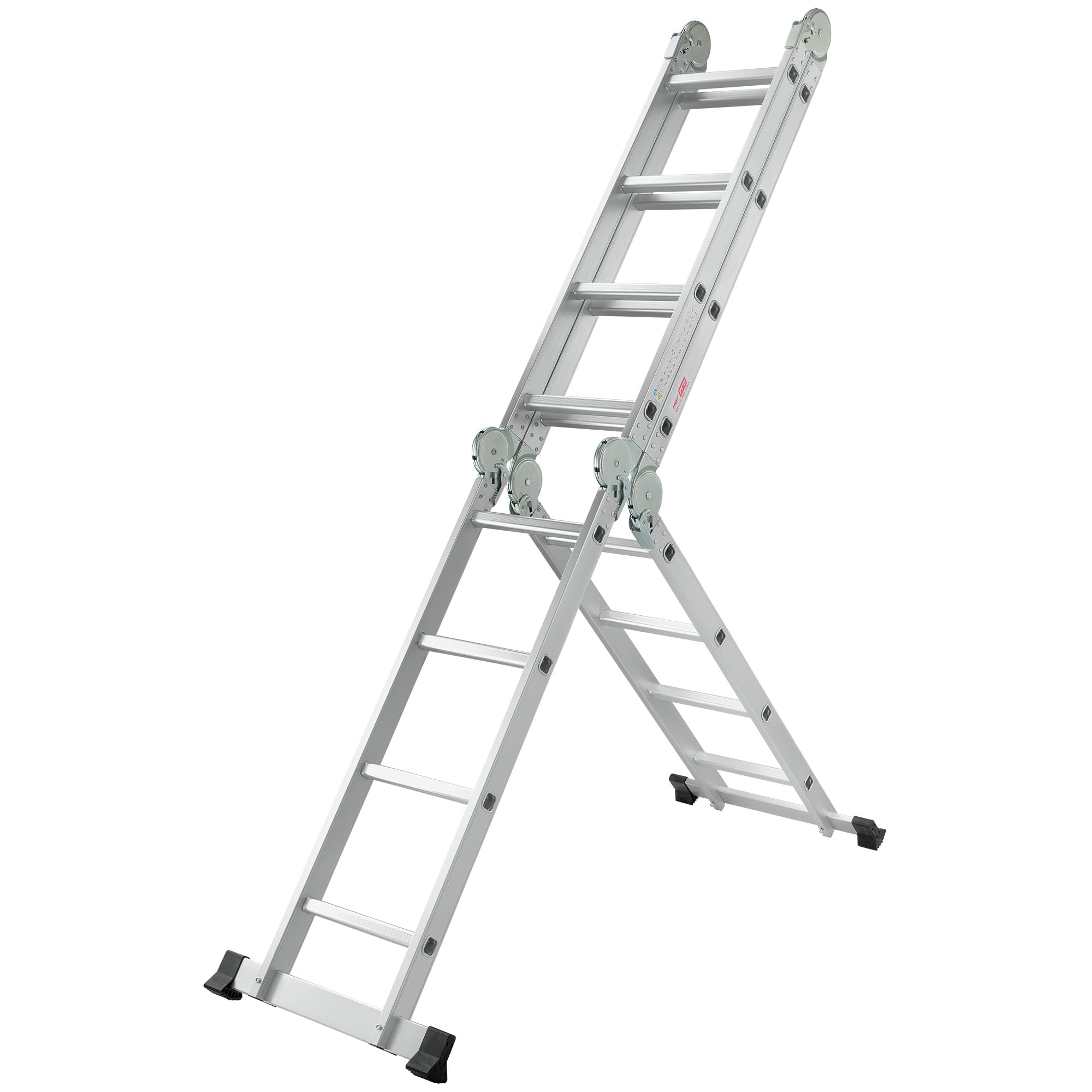 Escalera Multifunción Articulada Plegable de Aluminio de 4x4 hasta 4,70 Metros y hasta 150 kg