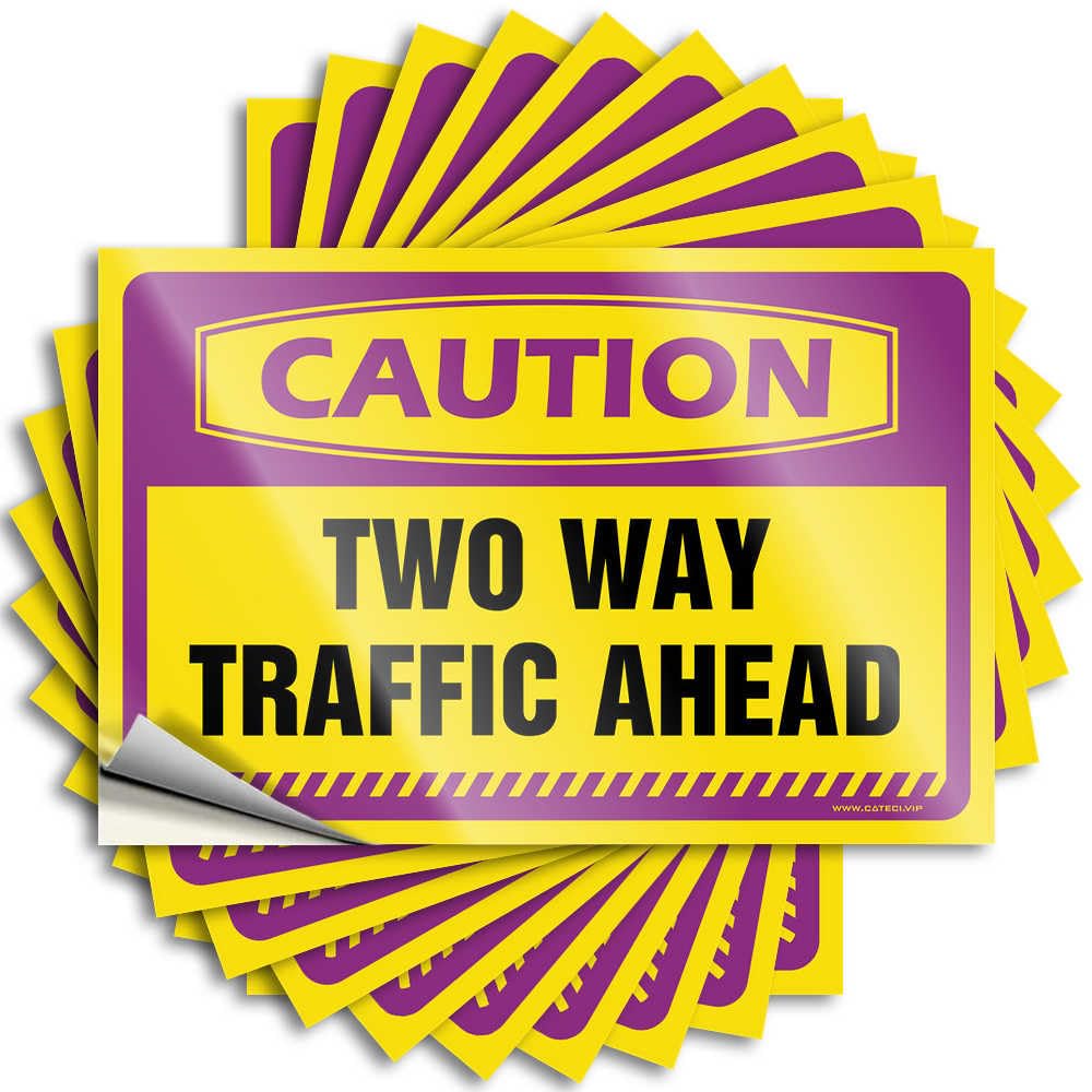 Funny Sticker Love Cool Bedroom Accessories Waterproof - Caution Two Way Traffic Ahead Cover Self Adhesive Decal for Math Use(6X9CM)
