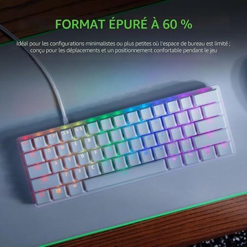 Clavier Razer RZ03-03392700-R3G1 – Optique 60% avec Rétroéclairage RGB - vue 7