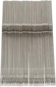 HEEPDD 50pcs 5.3in Steel Knitting Machine Needles Set, 5.3in Length | Weaving Tool Accessories Fabric Sewing DIY Craft Projects, Compatible with KH868 KH821 KH831 KH851 for Knitters Home Crafters