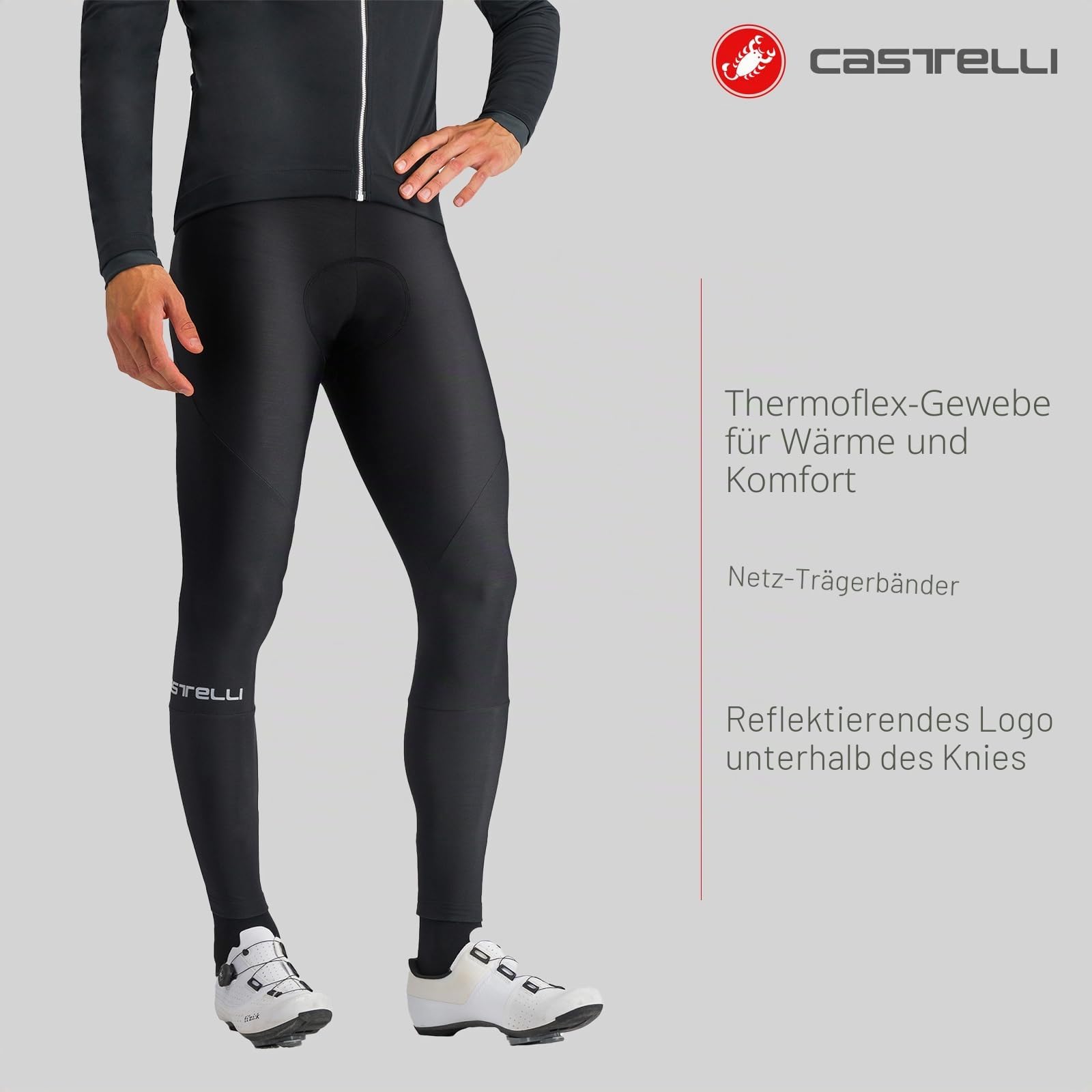 Castelli Herren Pants Entrata Bibtight