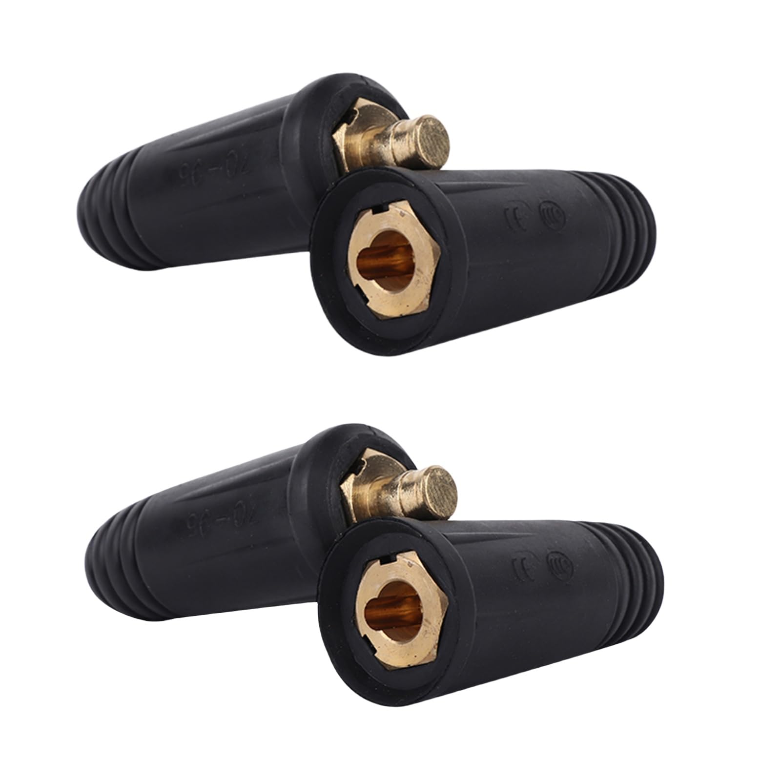 Welding Knight Welding Cable Joint Quick Connector Pair DINSE-Style 400Amp-500Amp (2/0-3/0) 70-95 SQ-MM 2-Set