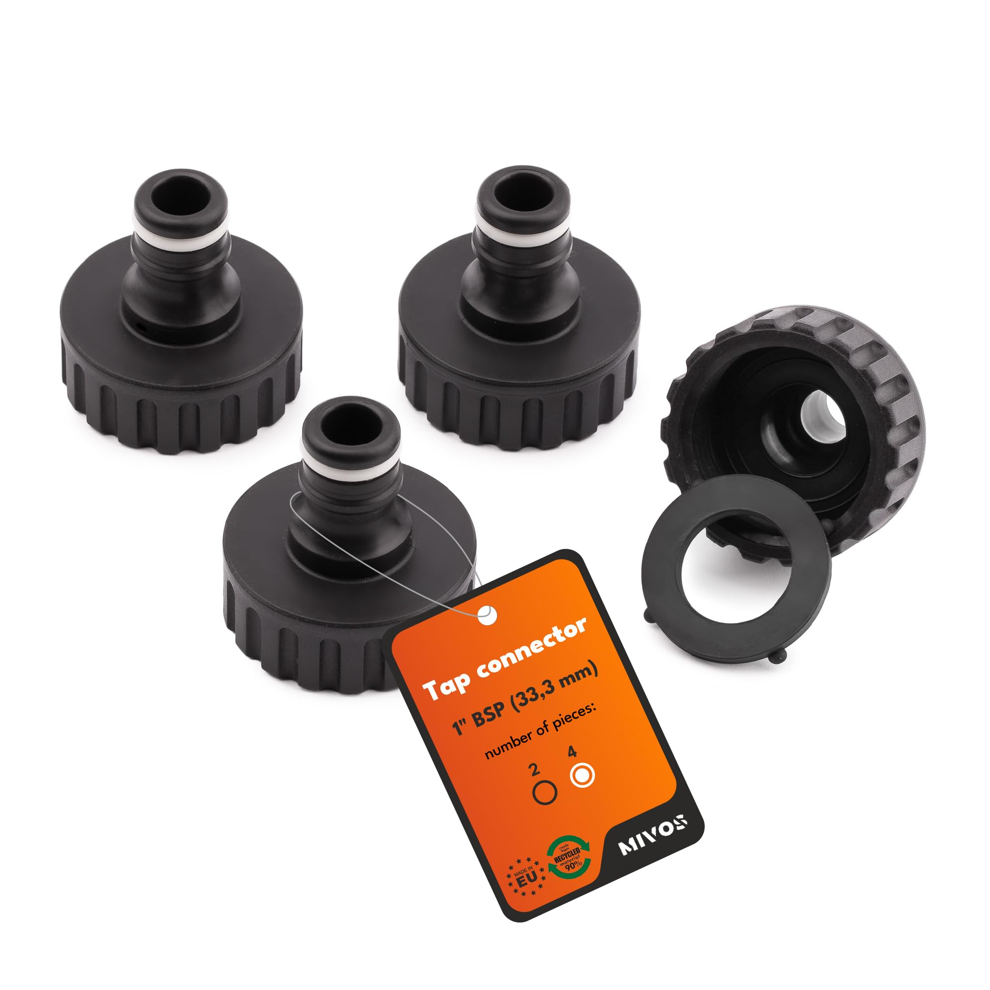 Connettori Per Rubinetto MroMax 4 Pezzi: Attacchi Rapidi G1/2 E G3/4 Per Tubo 8/12 Mm, Irrigazione Giardino