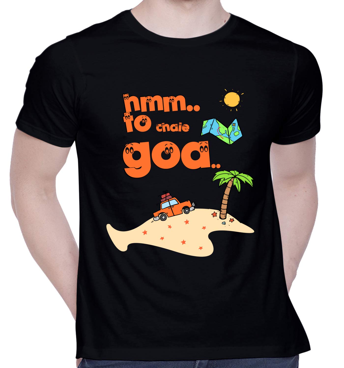 CreativiT Graphic Printed T-Shirt for Unisex Hum to chale