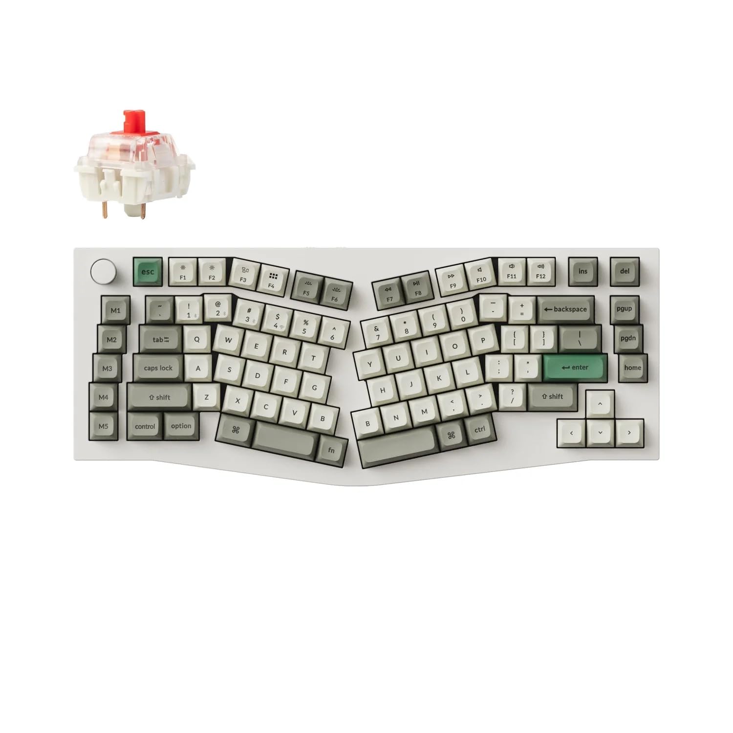 Amazon | Keychron シェルホワイト QMK ワイヤレス メカニカル