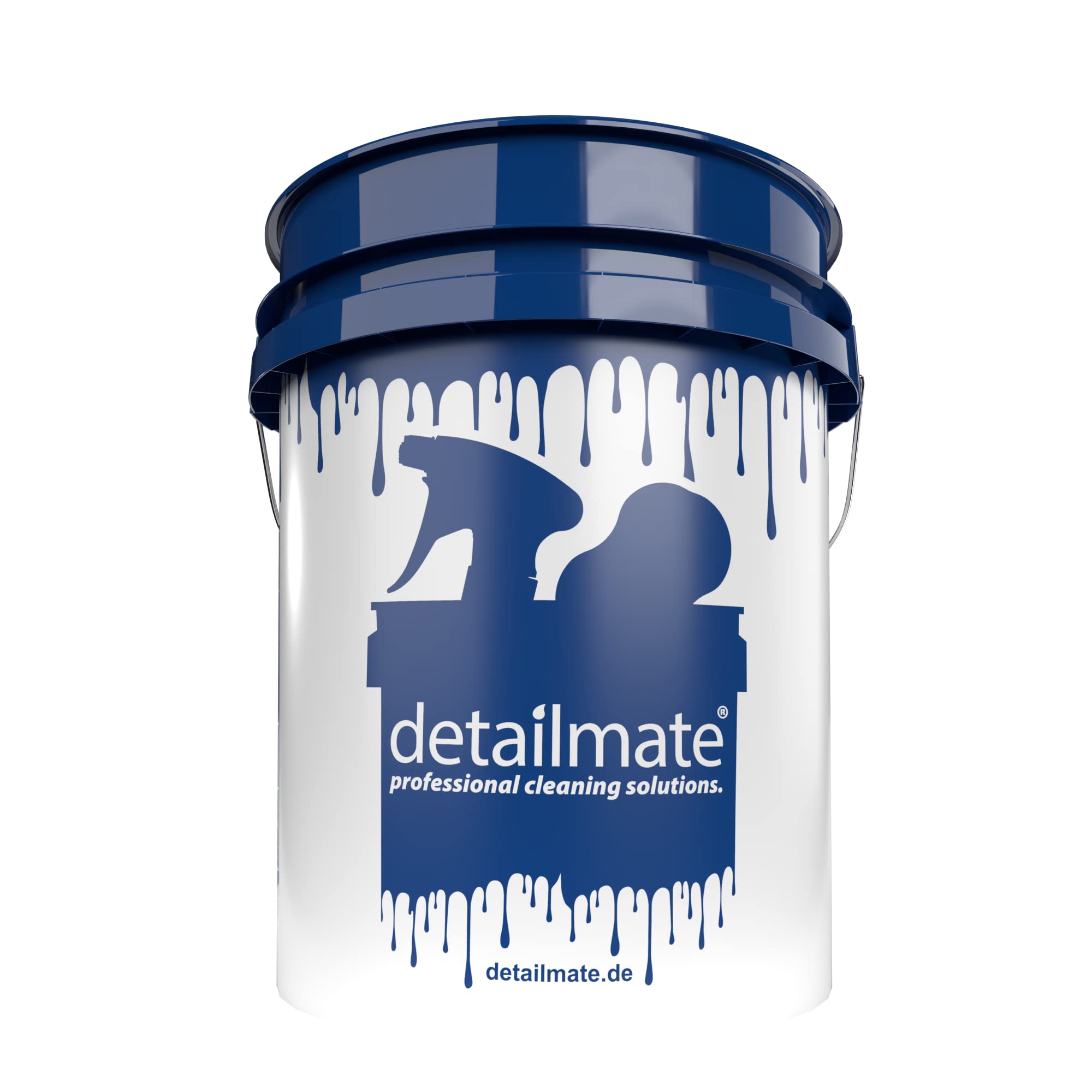 detailmate Set professionale per la pulizia dell'auto: secchio per lavaggio 5 GAL (circa 20 litri), coperchio per secchiello Gamma Seal blu/Grit Guard inserto rosso/Grit Guard Washboard