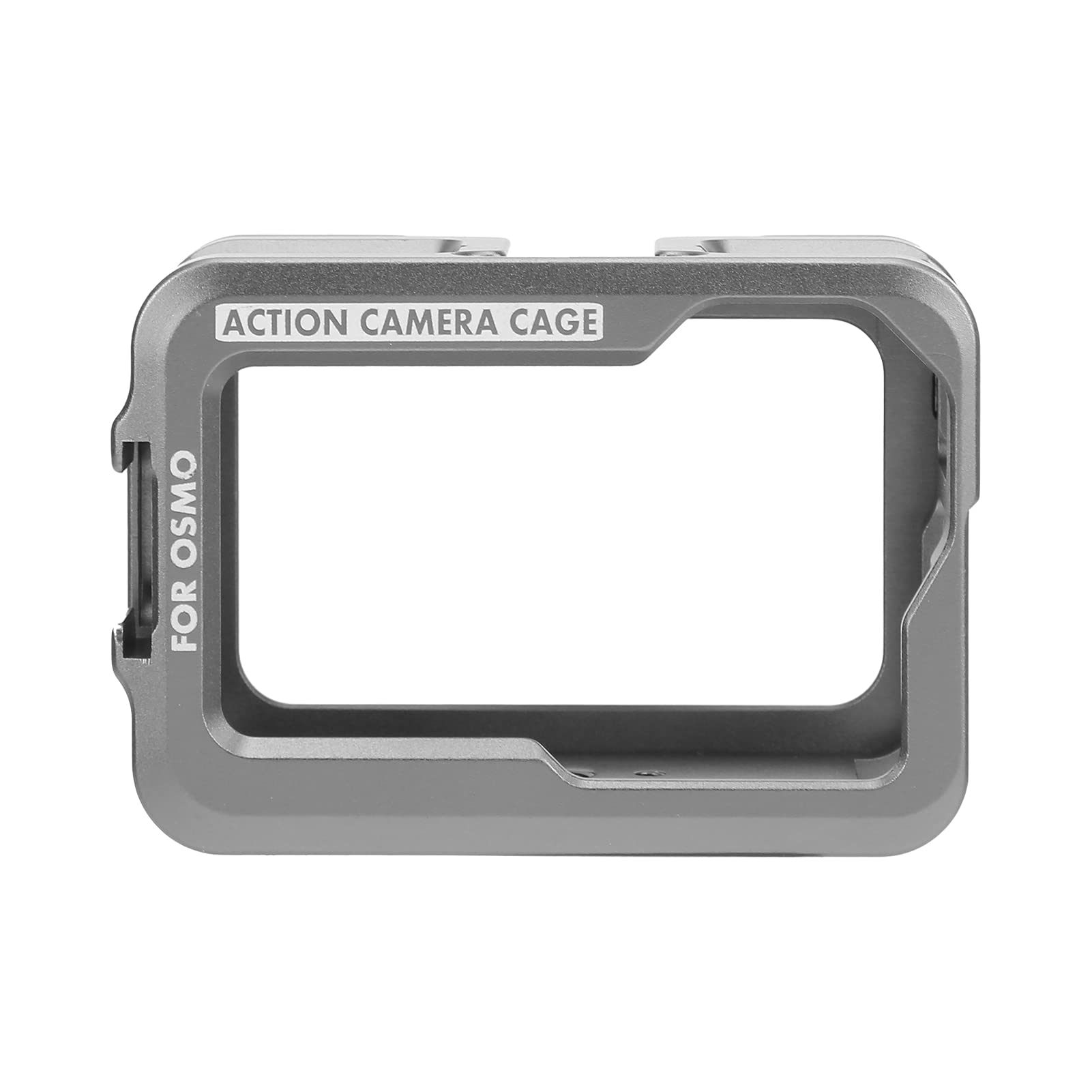 Funda protectora para cámara de acción DJI Osmo, carcasa protectora con 2 soportes de zapata fría, color blanco plateado.