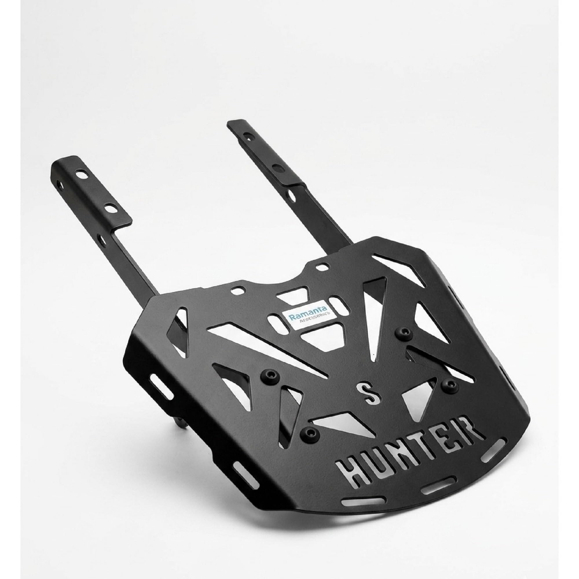 Ramanta Motorcycle Top Rack for Bike | Luggage Carrier Plate | Heavy Top Box Rack Trail Expedition Plate Adjustable Heavy-Duty Metal Mount Compatible with for Use in Hunter 350 Only (Black, 1 Set)-image-44