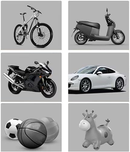 Miniatura 7 de Bomba de aire de doble cilindro de pie, bombas de piso de bicicleta, bomba de aire para bola, para bicicleta, motocicleta y almohada inflable de