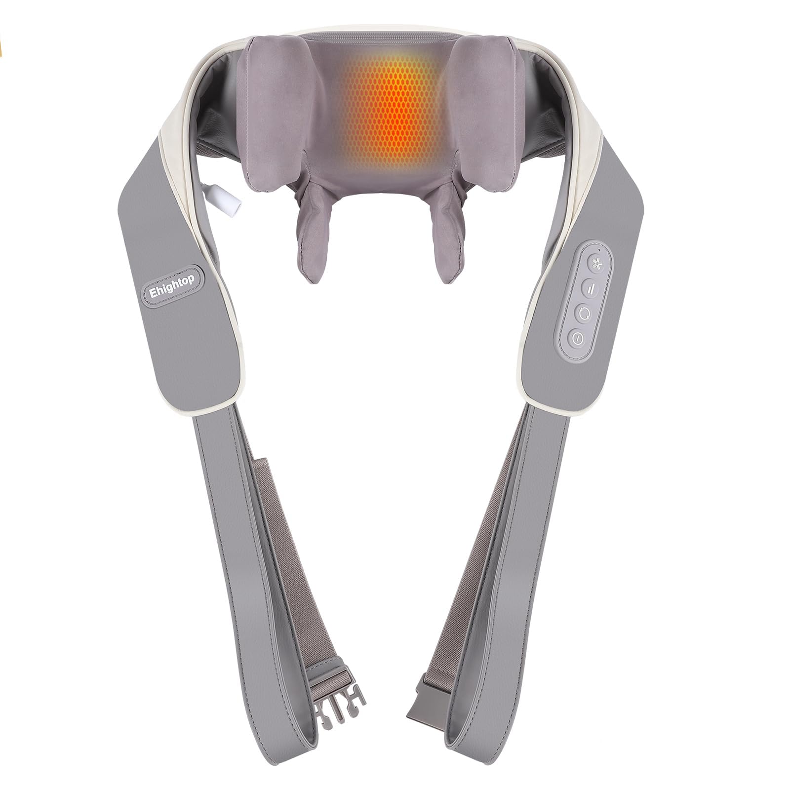 6D Kneading Neck Massager,Shiatsu Back Neck Massager with Heat,Cordless Electric Enjoy It Neck Massager,Massage Pillow for Neck,Back,Shoulder, Leg,Deep Massage at Home for Muscle Relaxation (Bronze)