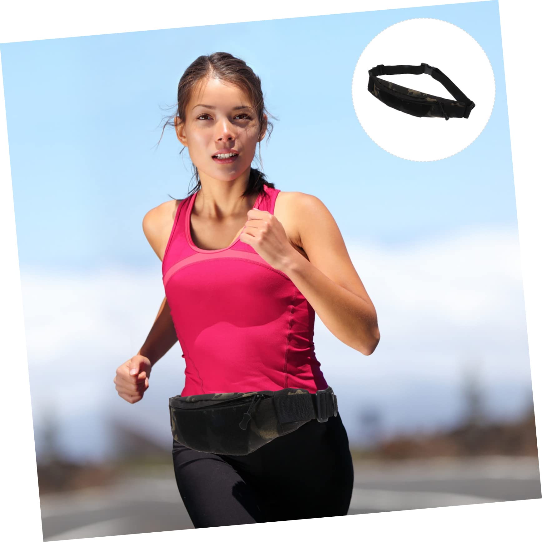 VALICLUD 2piezas Riñonera Antirrobo Para Móvil y Accesorios Para Correr Senderismo y Actividades Al Aire
