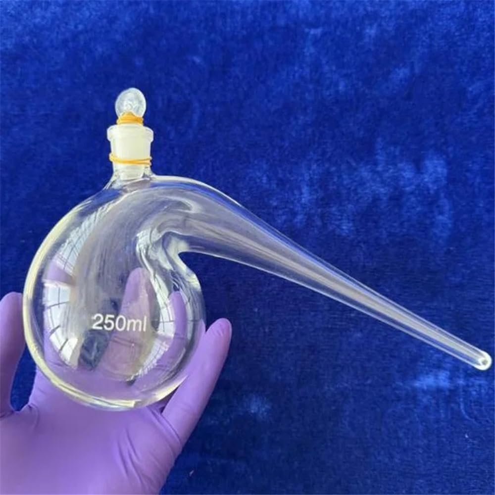 Bottiglia di storta in vetro da laboratorio con collo(1000ml)