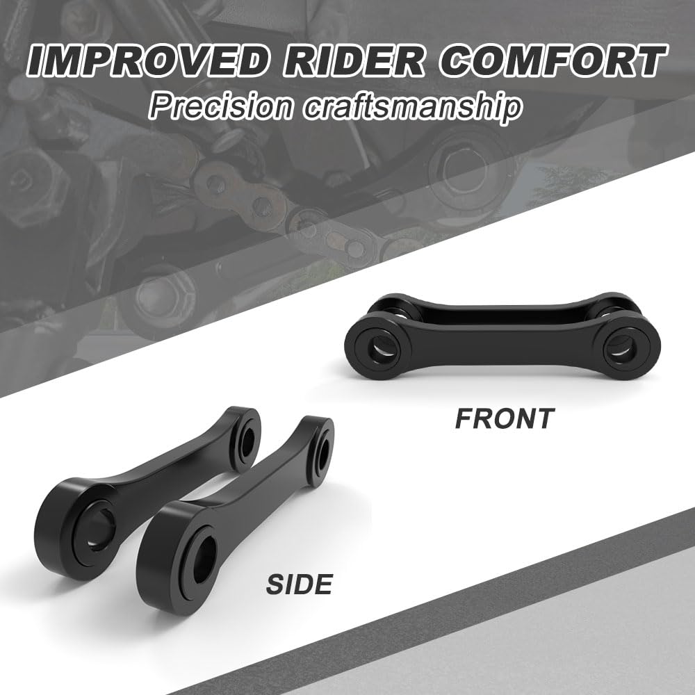 Kit di collegamento di abbassamento posteriore for motocicletta, adatto for SUZUKI DRZ400 DRZ400E DRZ400S DRZ400SM DRZ 400SM 2000-2023 2024(Black)