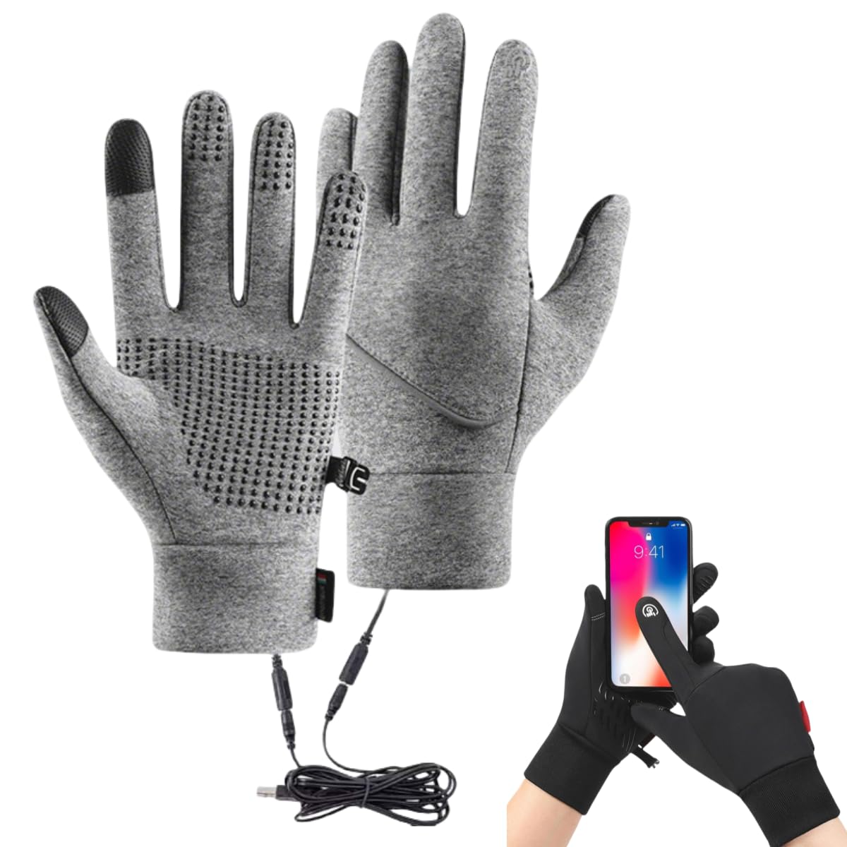 Guantes calefactables USB para evitar manos frías en el invierno 8