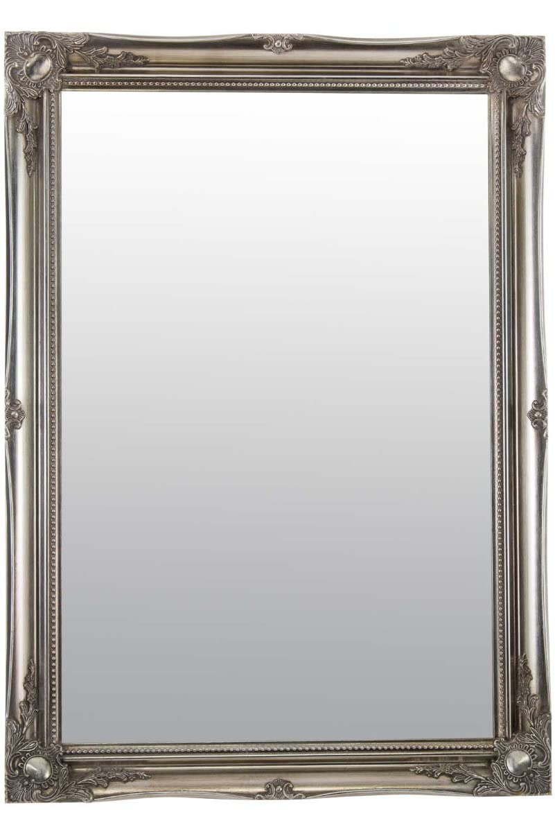 Milton Manor Silver Over mantle Shabby Chic Wall Mirror 3ft6 x 2ft6 107cm x 76cm
