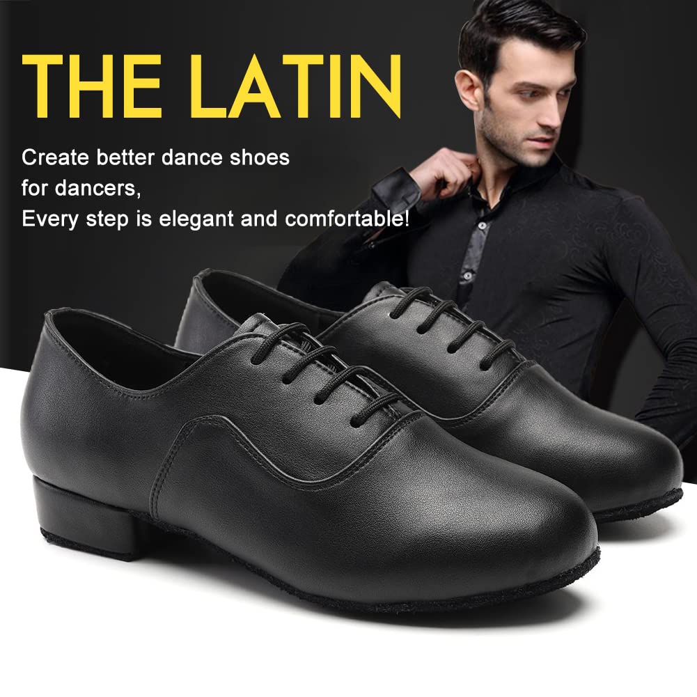 Buty do tańca latynoamerykańskiego męskie niski obcas tango salsa