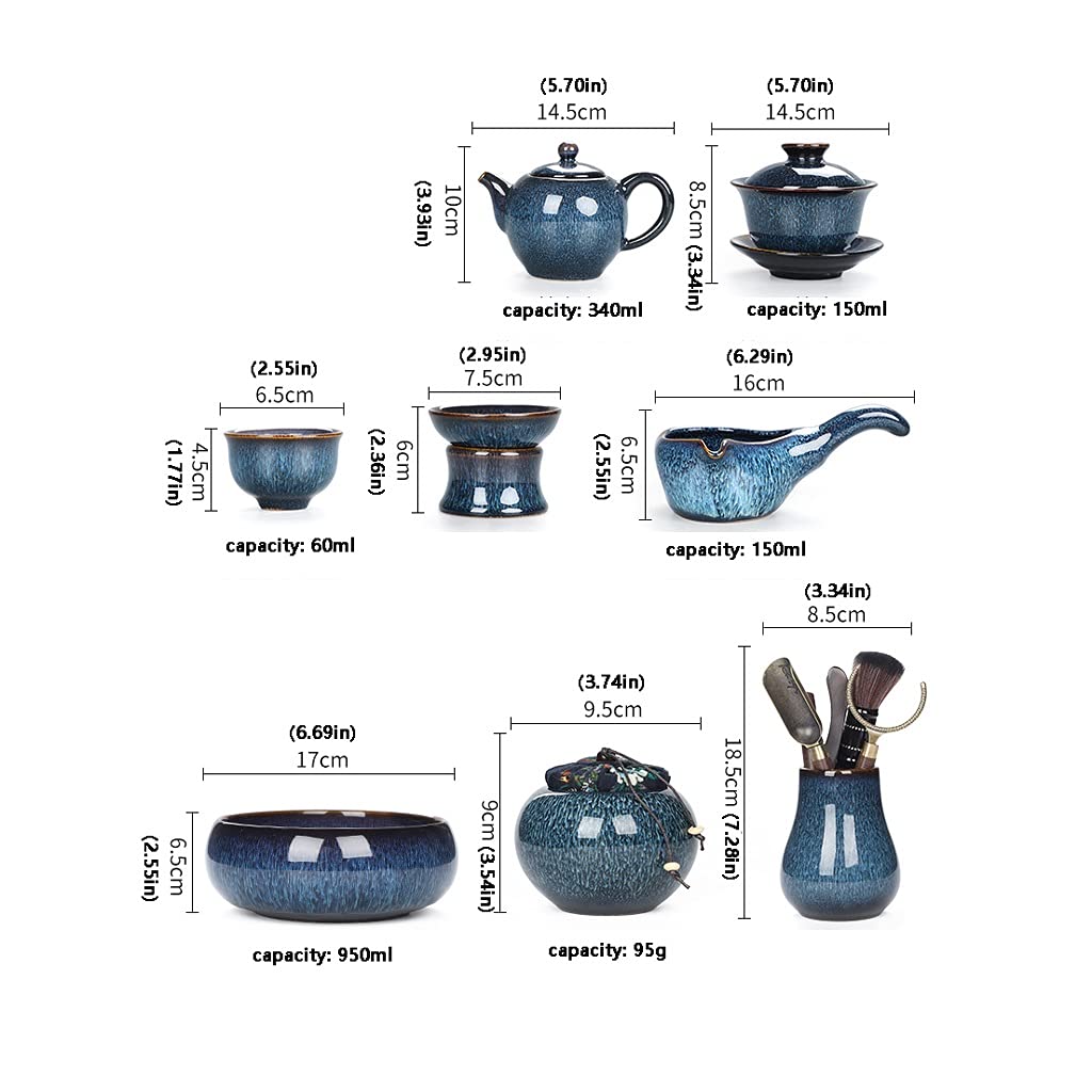 Zestaw Do Herbaty Ceramiczny Półautomatyczny Zestaw Do Herbaty Czajniczek Filiżanka Chiński Retro Półautomatyczny Zestaw Do Herbaty Impreza Dom 6 Filiżanek