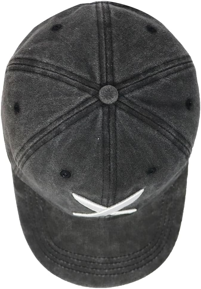 Funny Chef Hats, Knives Kitchen Hat for Men Women, Adjustable Cotton Embroidered Dad Baseball Caps - Image 5