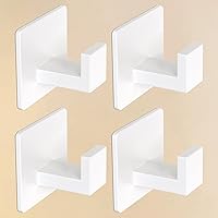 Vista 12 de VAEHOLD - Paquete de 4 ganchos adhesivos para toallas, ganchos de pared resistentes de aluminio para pegar en la puerta, cocina, baño para colgar