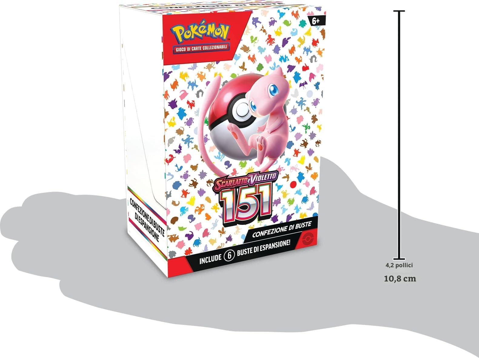 Confezione di buste dell’espansione Scarlatto e Violetto - 151 del GCC Pokémon (sei buste di espansione), edizione in italiano