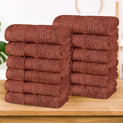 Superior Atlas Cotton Luxury Face Towels, Washcloth Set, Heavyweight, Bathroom