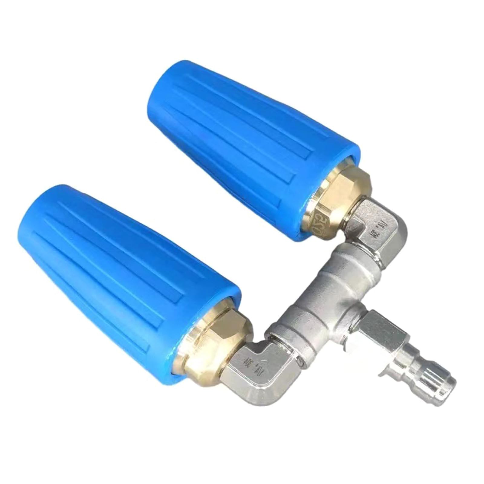 Rotating Double Nozzle Sprays Tip 1/4" 4000PSI Replacement Tip Garden Outdoor for High Pressure Washer Accessories High Pressure Cleaner