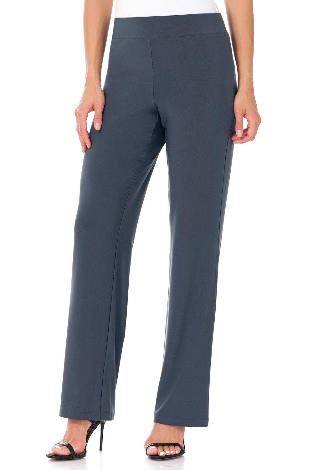 Rekucci Travel in Style Womens Soft Knit Classic Straight Leg Pant