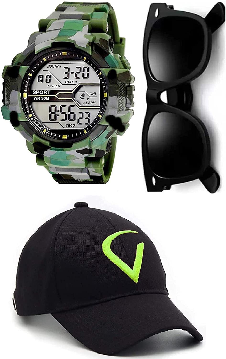 SELLORIA Brand A Army Shockproof Waterproof Digital Sports Watch for Mens Kids Sports Watch with Cap for Boys (B09QJSPHN7) Amazon Price History, Amazon Price Tracker