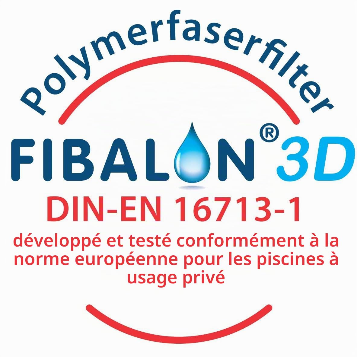 Floculant Rope Filtre en fibre de polymère innovant pour installations de filtre à sable avec 8 filets Fibalon.
