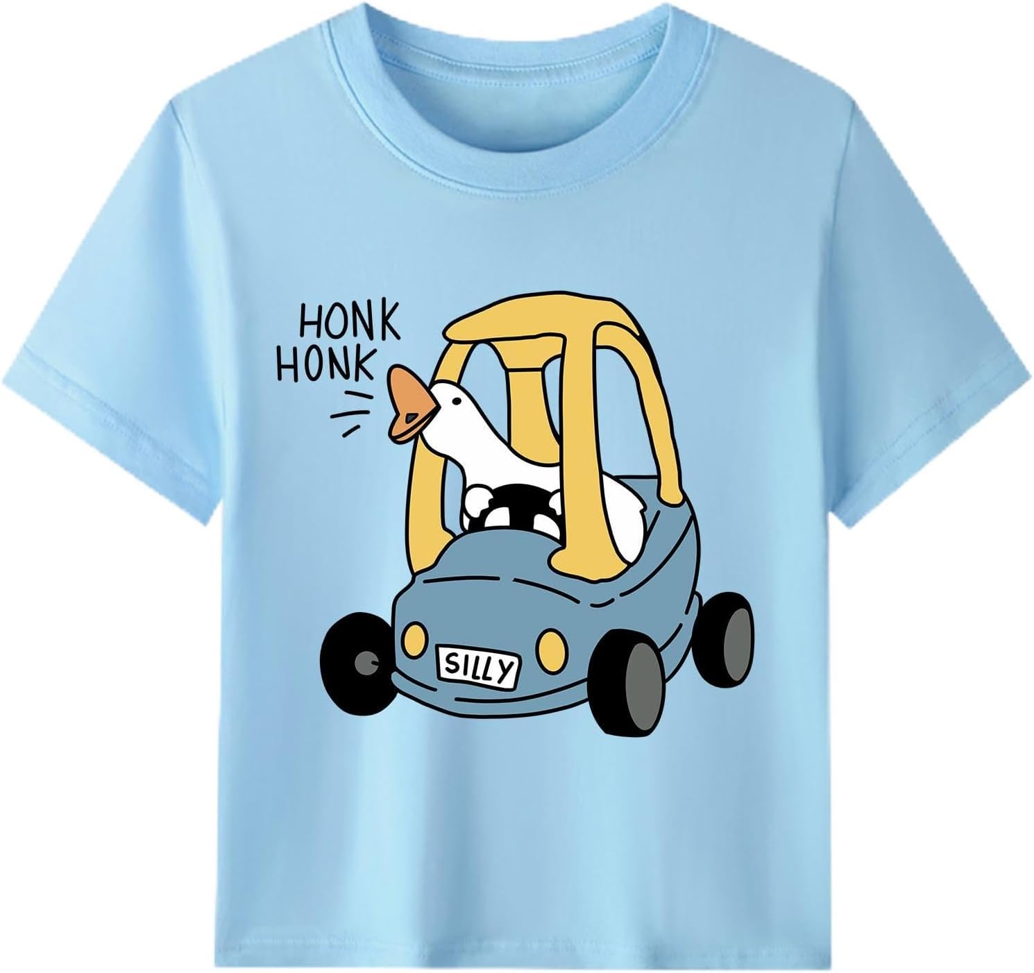 Boys Girls Short Sleeve Shirts Toddler Zoo Dino Silly Goose Cowboy in Training T-Shirts Kids Cotton Tops Tee 2-7 Years