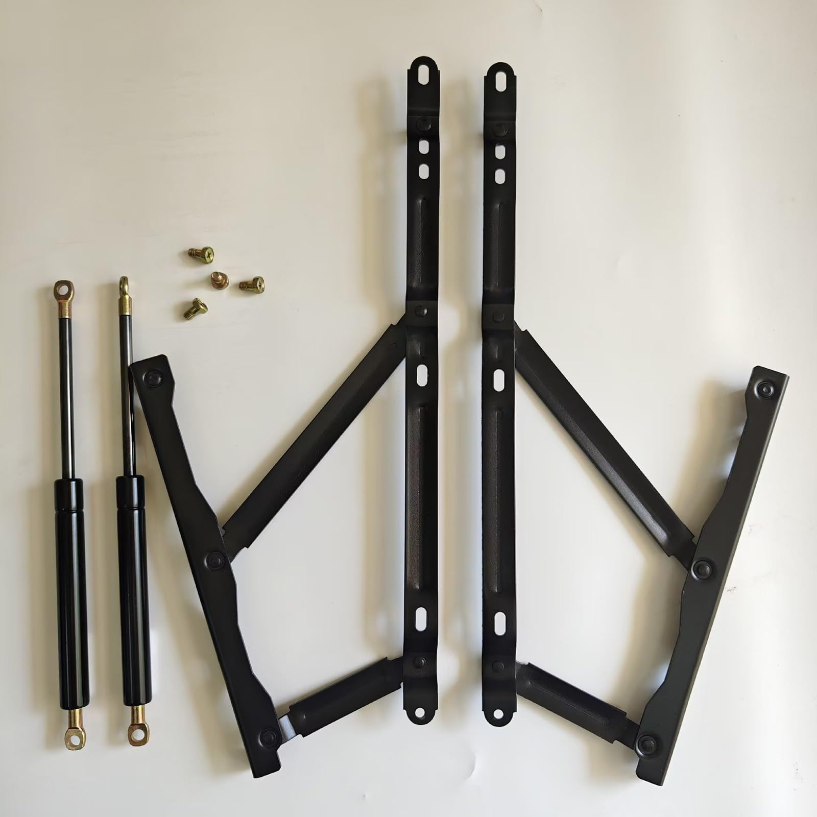 1 para 53 cm mechanizm podnoszenia łóżka, zestaw zawiasów ramy łóżka, zawiasy do skrzynek na łóżko, sofa łóżko do przechowywania zawiasów mechanizm sprężynowy do odchylanych foteli i łóżek z pudełkami