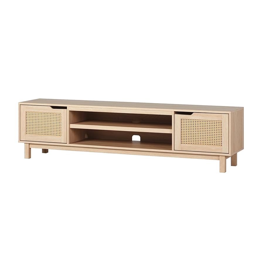 Amazon.com: Walker Edison Destin Modern Minimal Rattan-Door