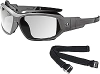 Vista 10 de Ergodyne Skullerz Loki - Juego de gafas de seguridad antiempañantes convertibles, mate