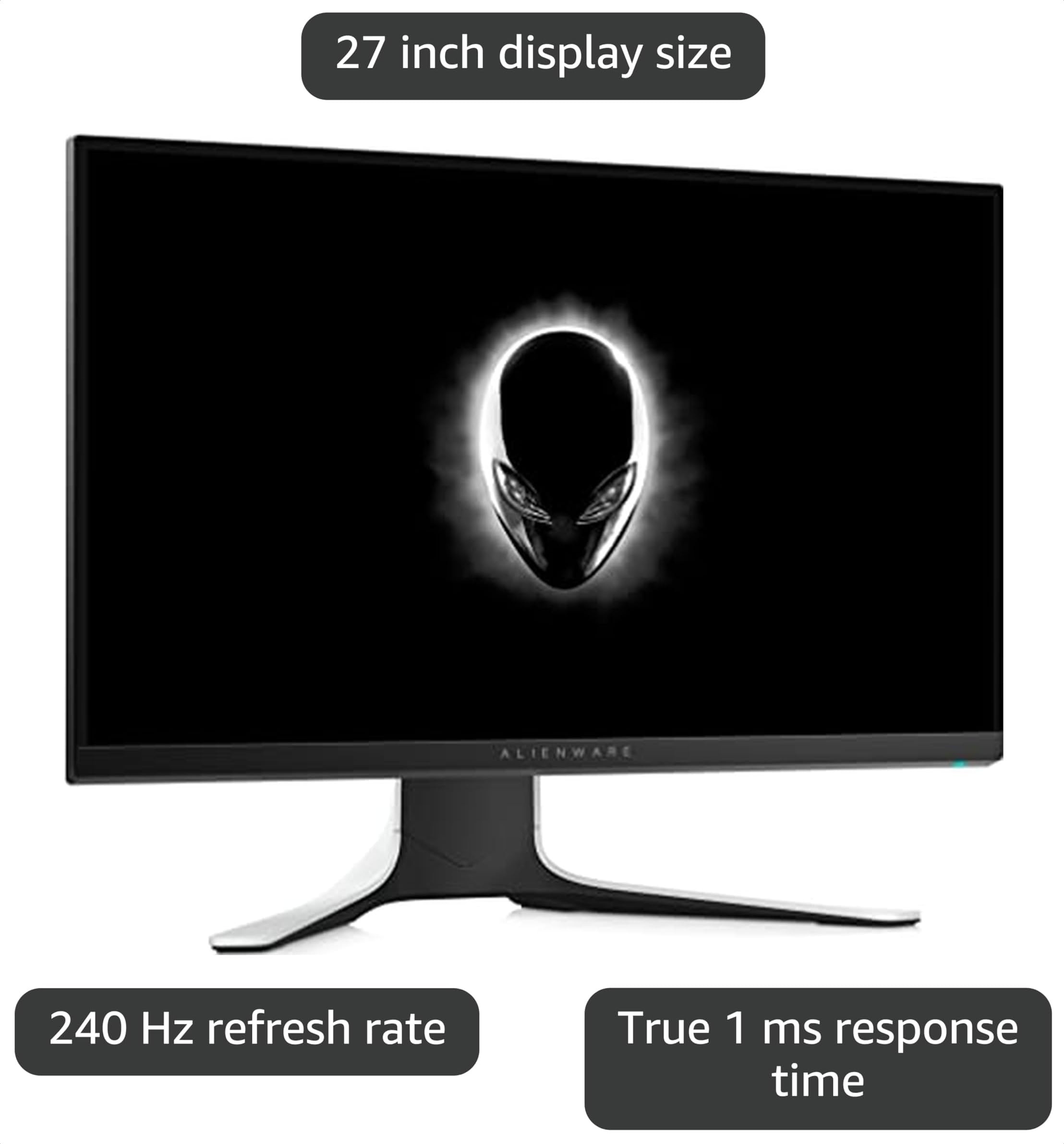 Amazon.com: Alienware 240Hz Gaming Monitor 27 Inch with FHD (Full