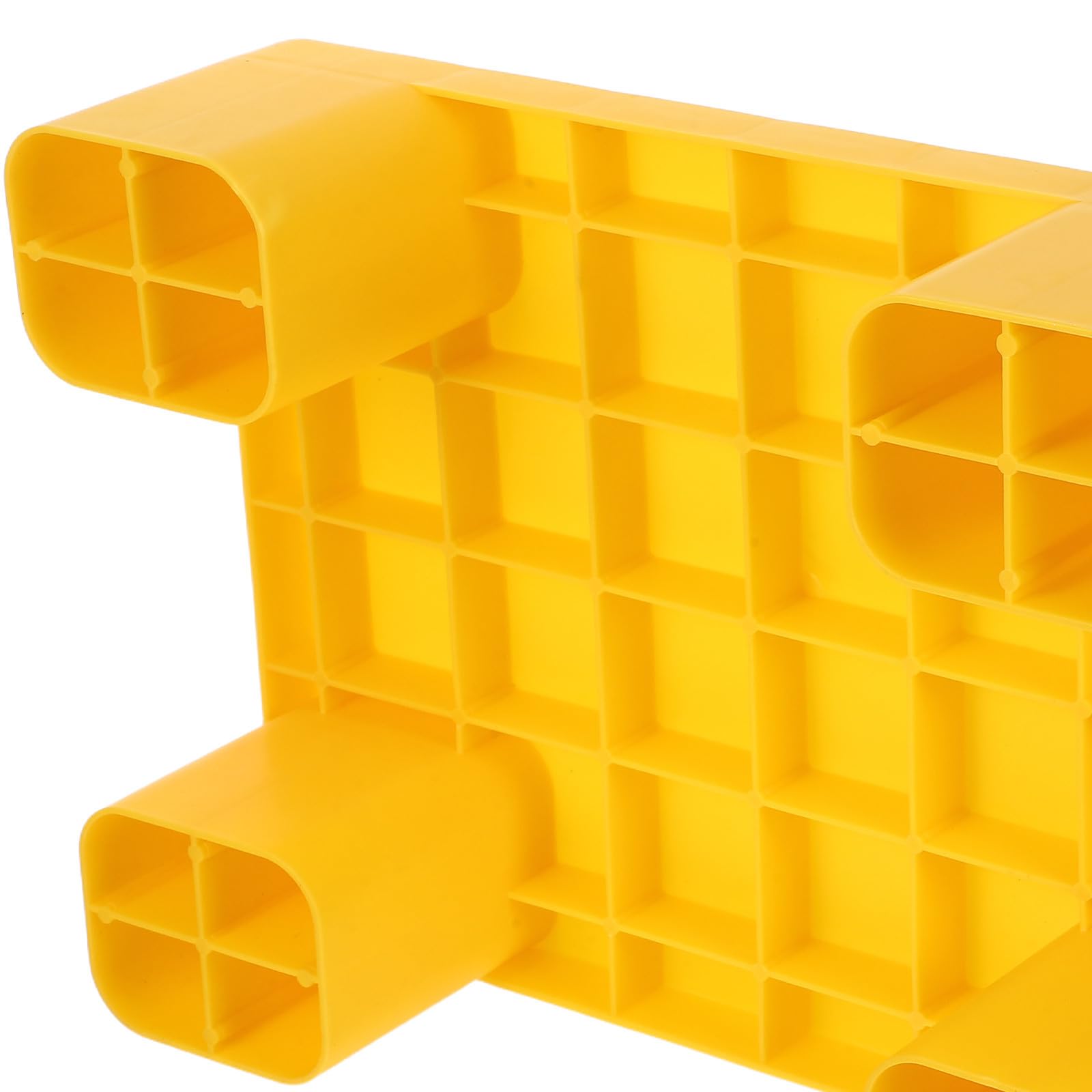 POPETPOP Pallet in Plastica Rettangolare Giallo Protezione Dall'umidità e Facile da Maneggiare per Stoccaggio Interno di Merci e Fusti di Petrolio