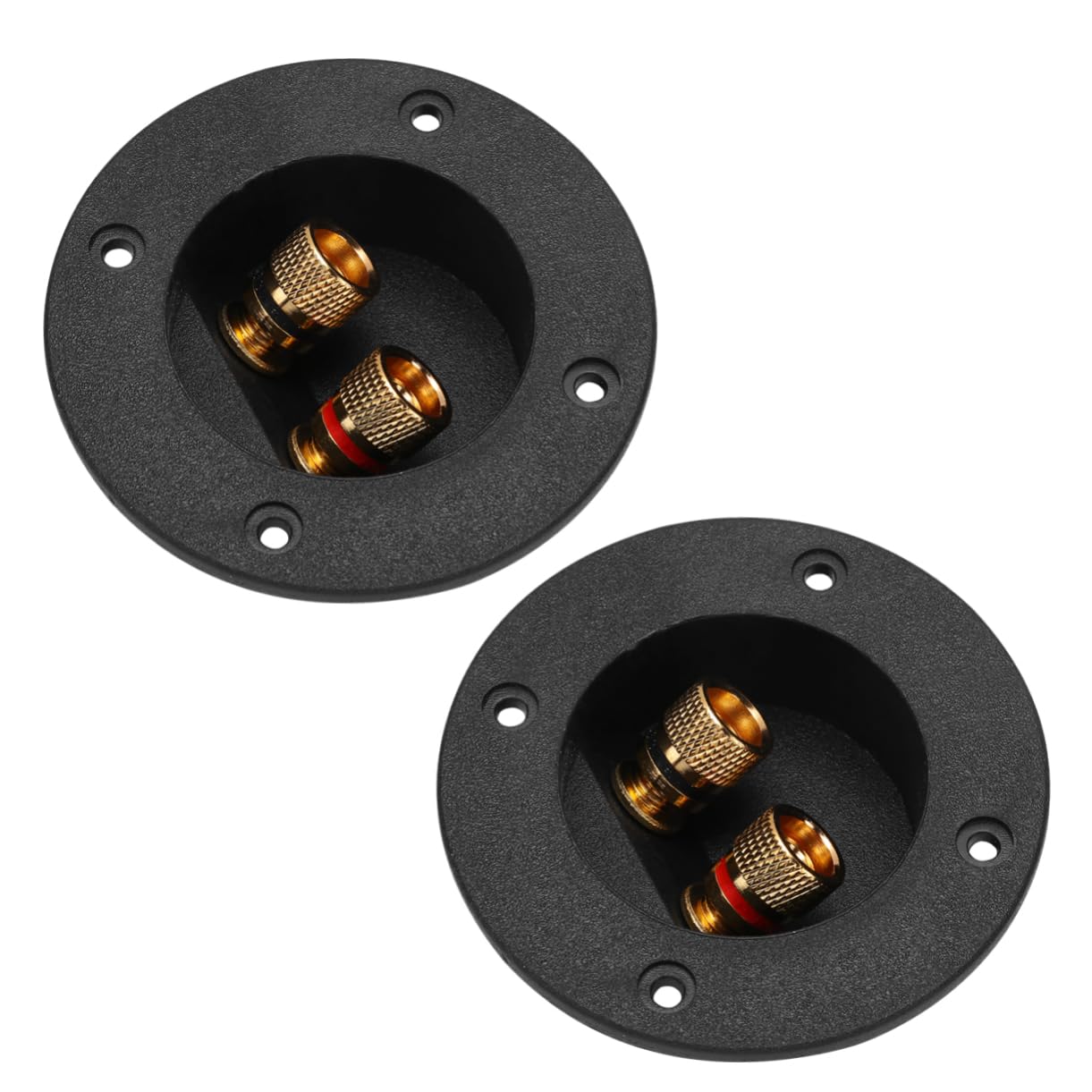 BRIGHTFUFU Speaker Terminal Box for Car Audio 2-Way Speaker Box Terminal Speaker Wire Connectors Kit Screw Cup Connector for Speakers Car