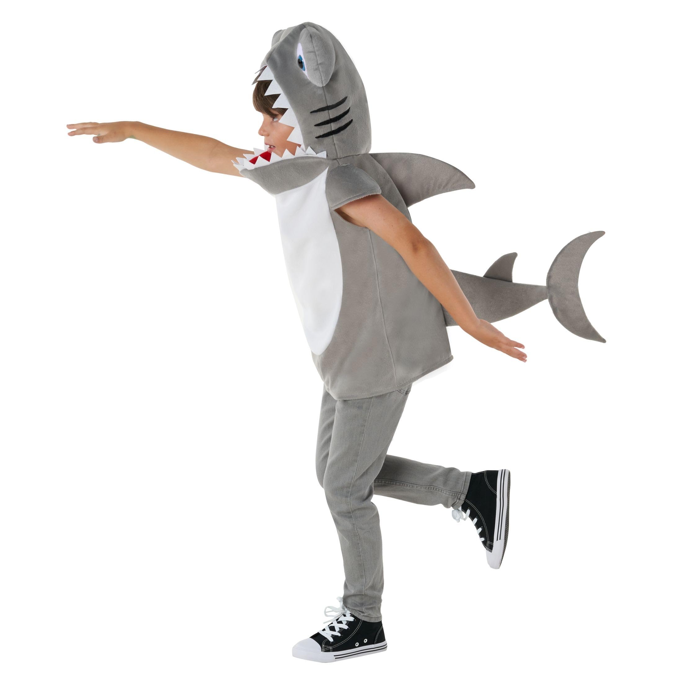 Morph Costumes Disfraz Tiburón Niño y Niña, Tiburón Martillo, Pez, Animales Marinos, Carnaval y Halloween