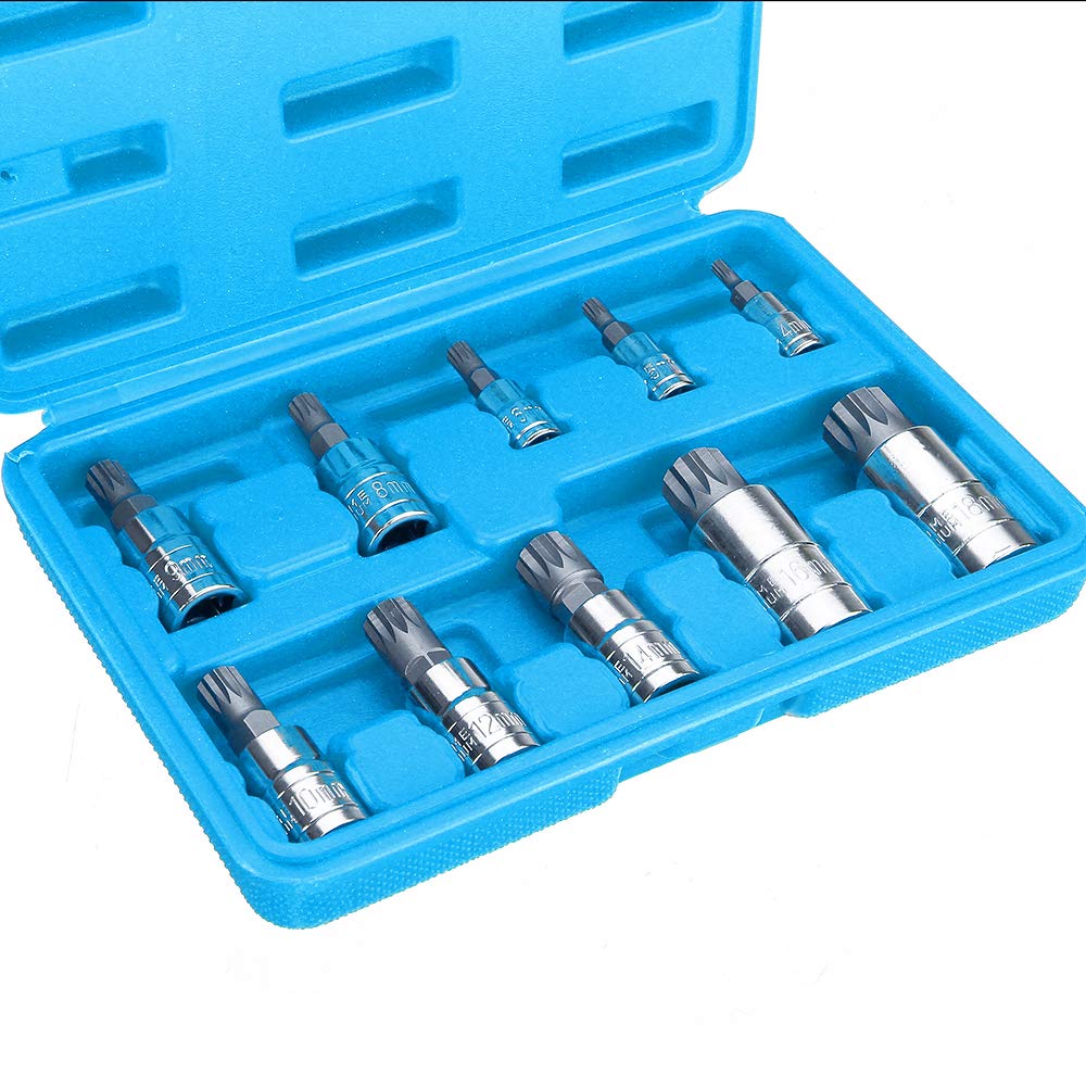 Lot de 10 adaptateurs de prise à double extrémité Rouge/bleu XZN12 - Rouge
