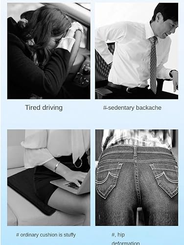 Miniatura 8 de Cojín de gel para sentarse durante mucho tiempo, cojín de gel para dolor de cadera, cojín de gel transpirable para más comodidad y suavidad.