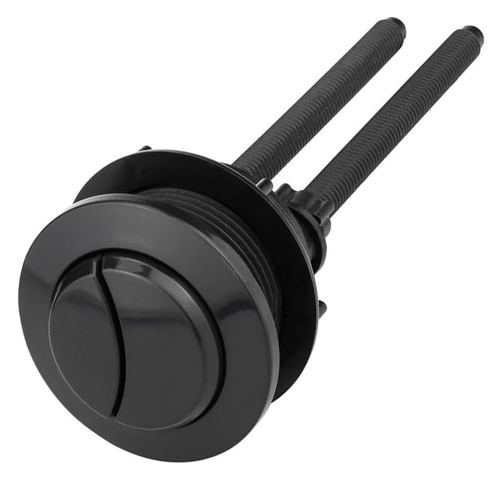 Kxaoxgrc One Color Toilet Push Button Flush Replacement, Black Toilet Cistern Flush Button Dual 38Mm 1.5 Inch Round Head