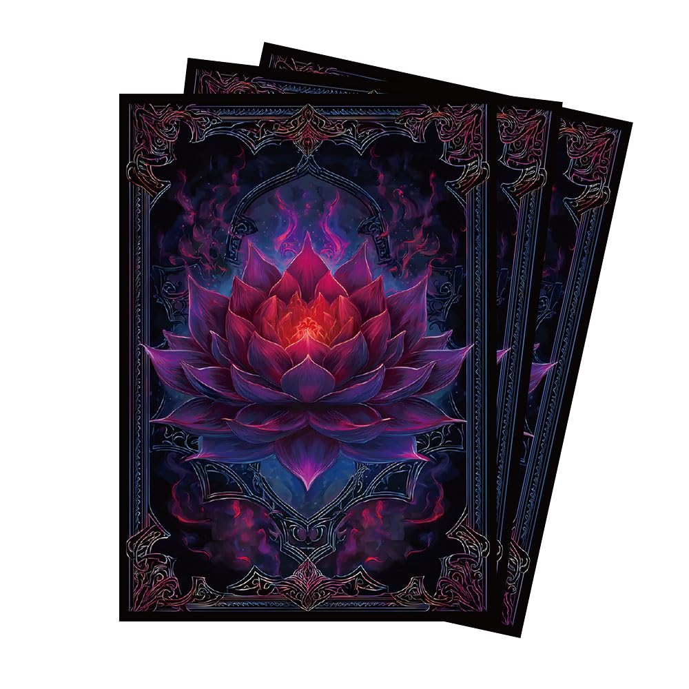 TCG/MTG Card Sleeves 100PCS, Clear Front, Easy Shuffling Applicable, Tearproof, Standard Size Matte Art Sleeves for OCG CCG DTCG PTCG (1)