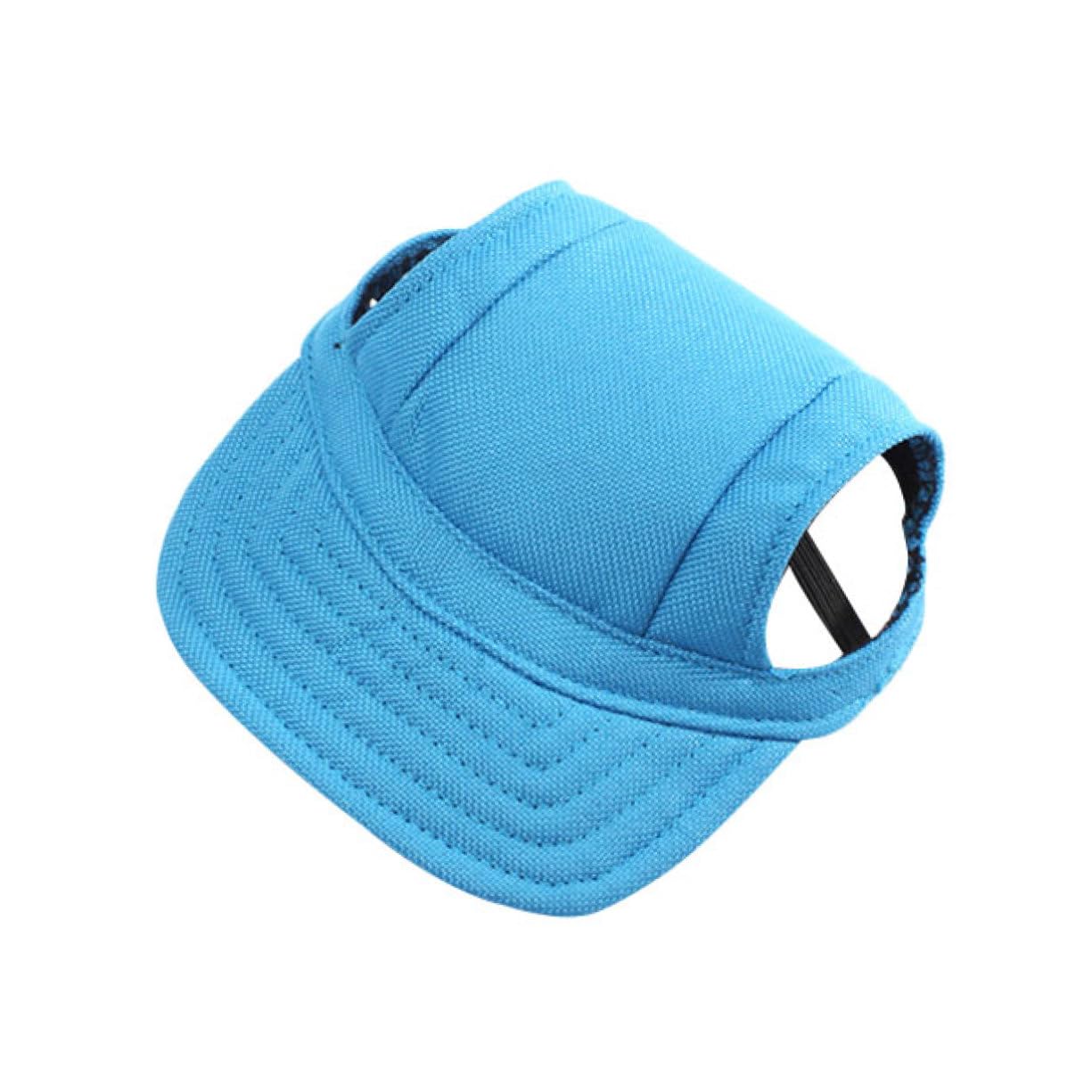 ifundom Pet Dog Baseball Cap Stylish Oxford Fabric Hat with Ear Holes for Small Dogs S Blue Cute and Comfortable Puppy Cap for Outdoor Fun