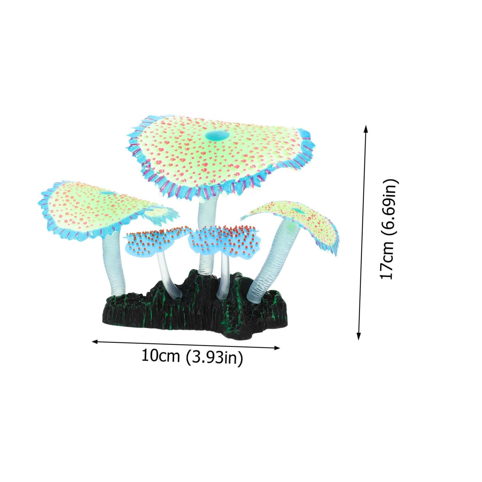 Totority Lifelike Coral Adornment for Fish Tanks Aquarium Decorations Soft Artificial for Aquatic Style Safe for Fish and Water