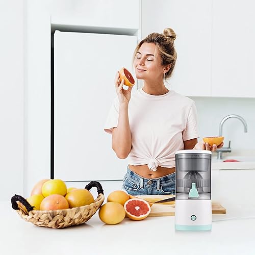 Miniatura 4 de Exprimidor eléctrico de cítricos, exprimidor de naranja, portátil, sin BPA