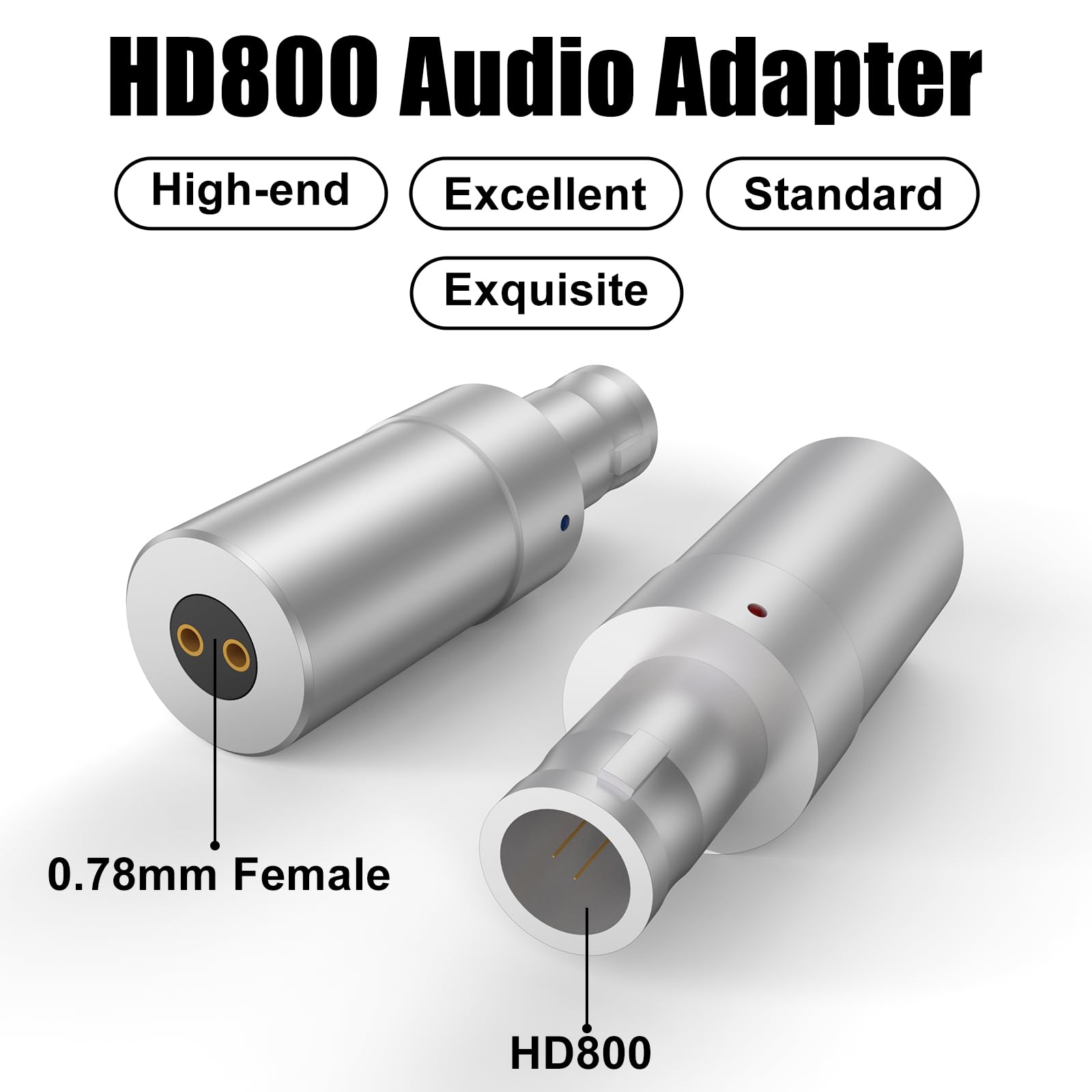 Amazon.com: okcsc HD800 Male to 2 Pin Headphone Adapter for