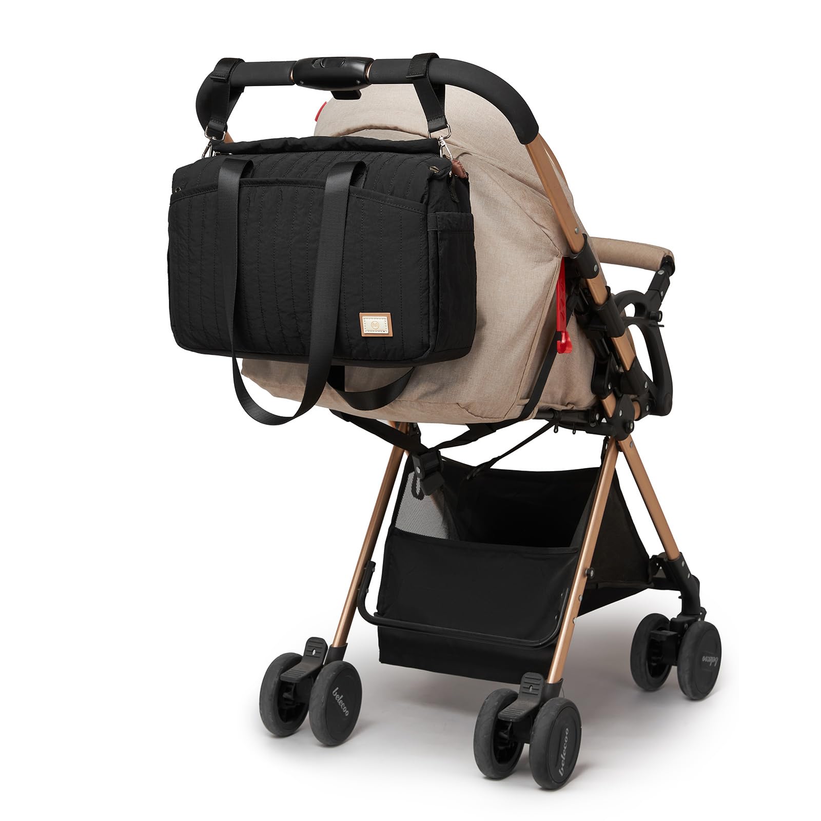Miss Lulu Wickeltasche für Kinderwagen Wasserdichte Multifunktionale Babytasche mit Kinderwagenhaken Diaper Bag für Mütter Ideal für Schwangerschaf/Krankenhaus/Reisen/Babypflege, Große Kapazität