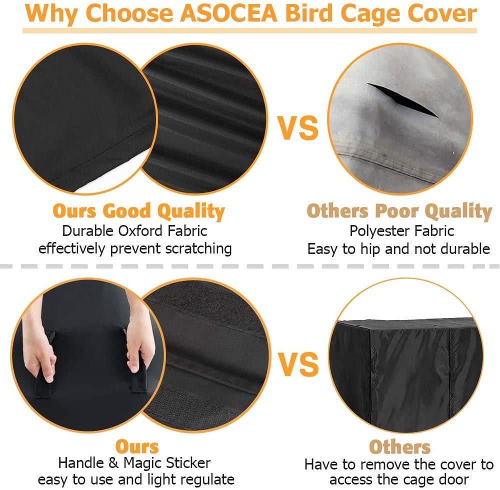 Buy EM Extra Large Bird Parrot Cage Cover Good Night Birdcage Cover